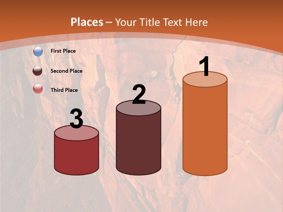 A Rocky Cliff With A Mountain In The Background PowerPoint Template