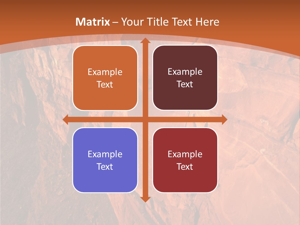 A Rocky Cliff With A Mountain In The Background PowerPoint Template