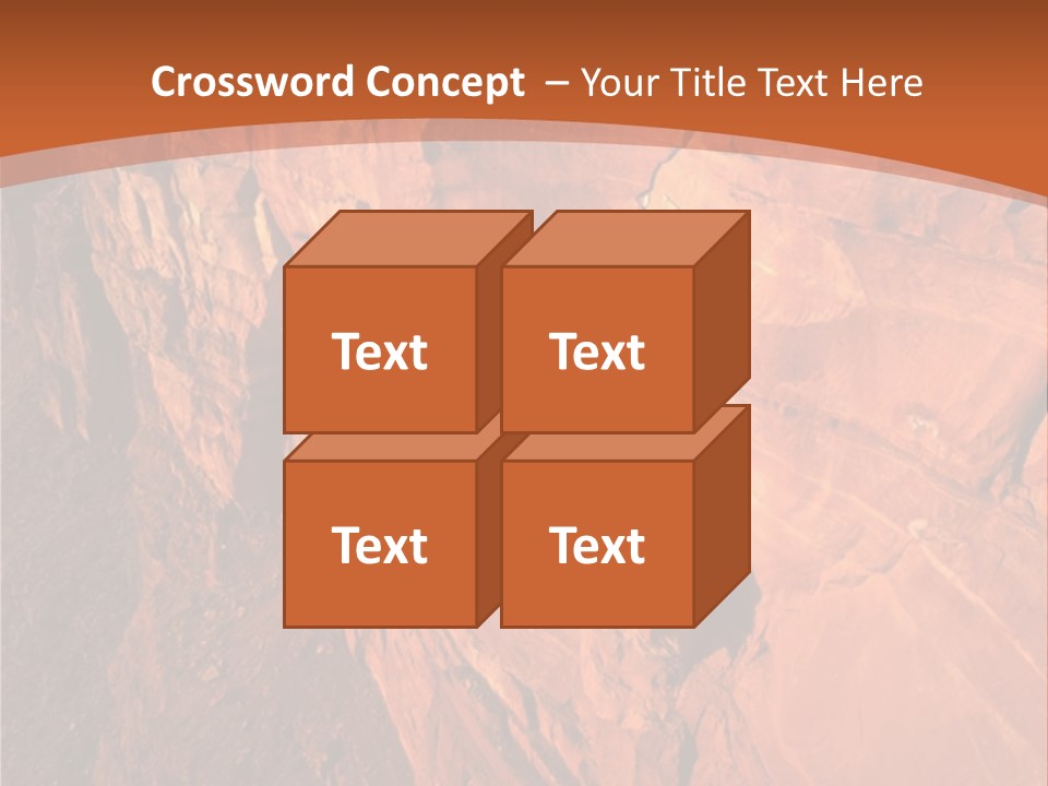 A Rocky Cliff With A Mountain In The Background PowerPoint Template