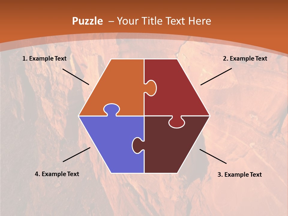 A Rocky Cliff With A Mountain In The Background PowerPoint Template