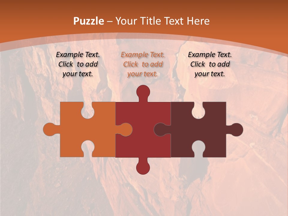 A Rocky Cliff With A Mountain In The Background PowerPoint Template