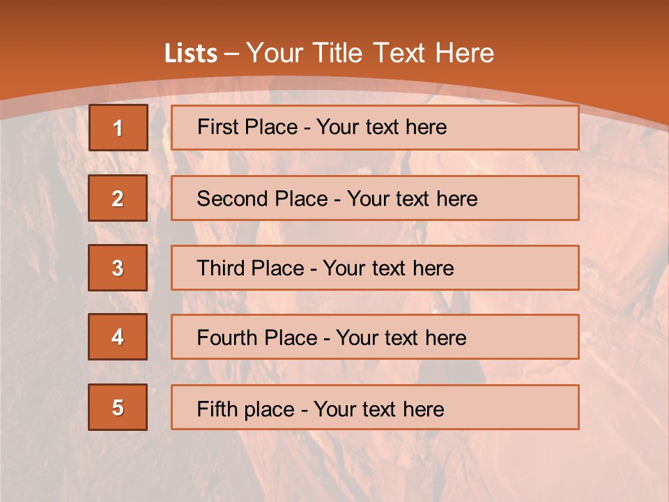 A Rocky Cliff With A Mountain In The Background PowerPoint Template