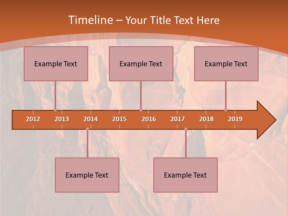 A Rocky Cliff With A Mountain In The Background PowerPoint Template