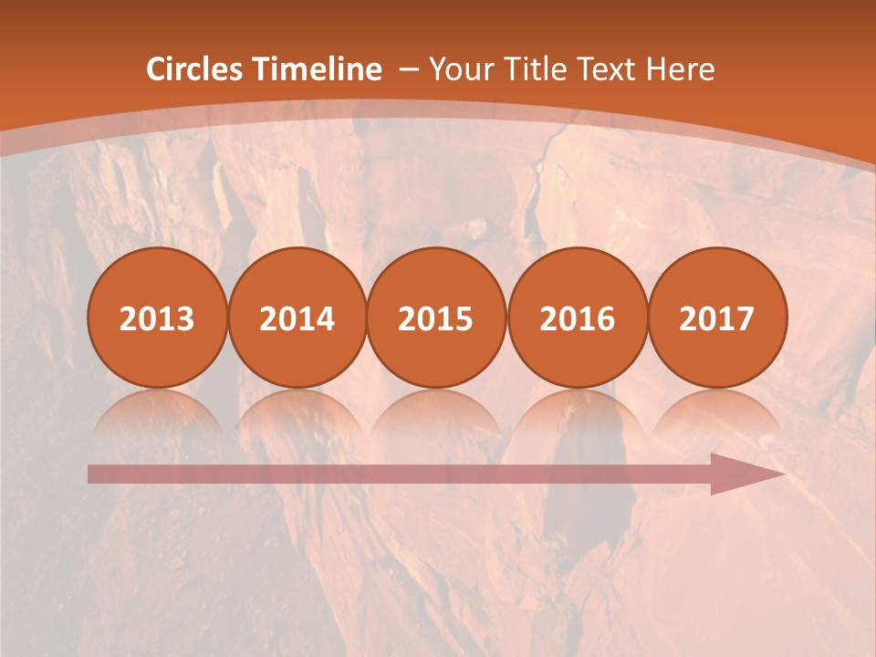 A Rocky Cliff With A Mountain In The Background PowerPoint Template