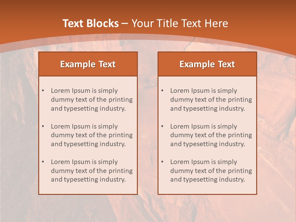 A Rocky Cliff With A Mountain In The Background PowerPoint Template