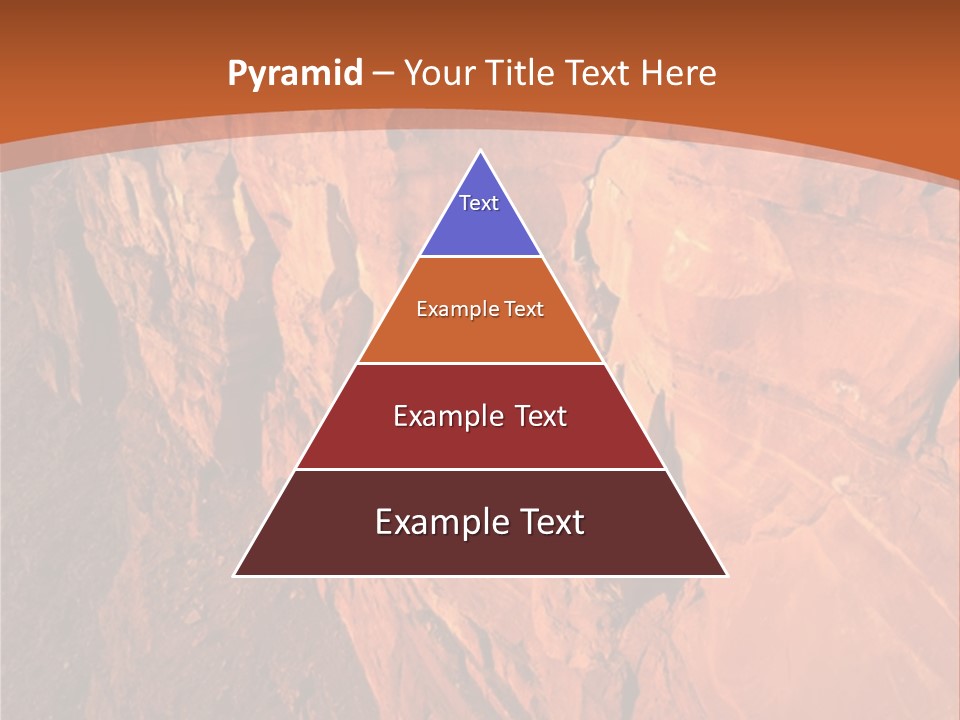 A Rocky Cliff With A Mountain In The Background PowerPoint Template