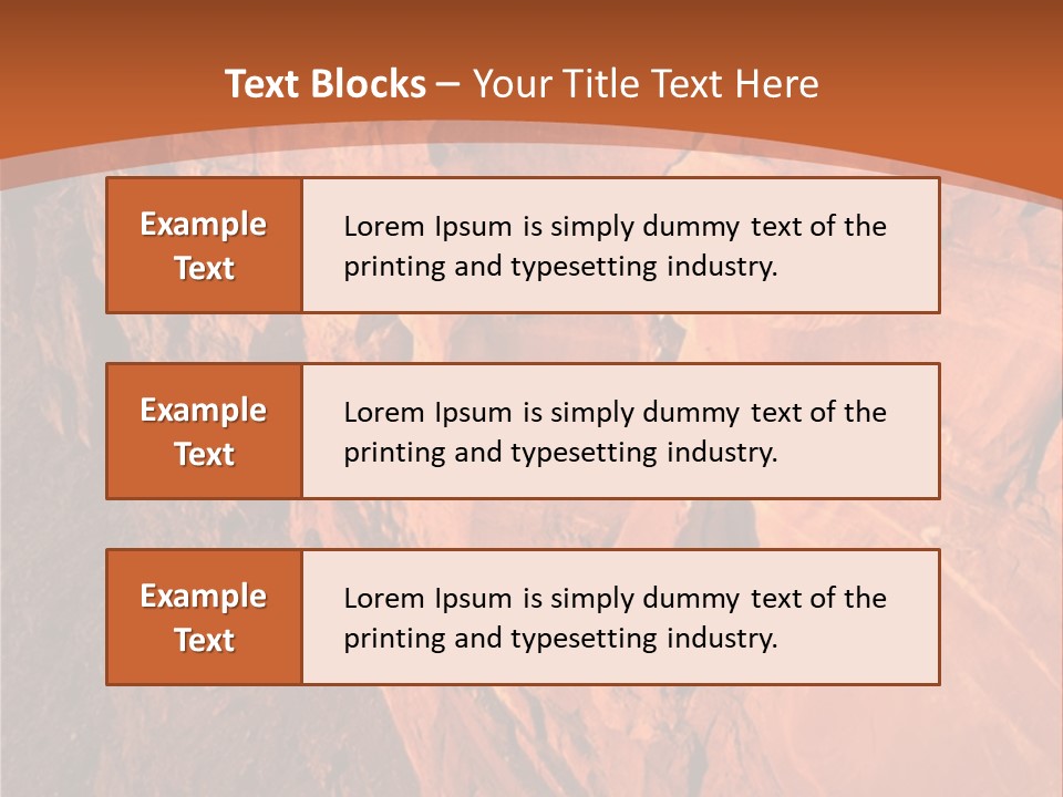 A Rocky Cliff With A Mountain In The Background PowerPoint Template