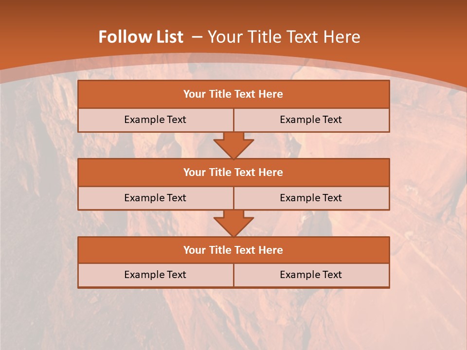 A Rocky Cliff With A Mountain In The Background PowerPoint Template