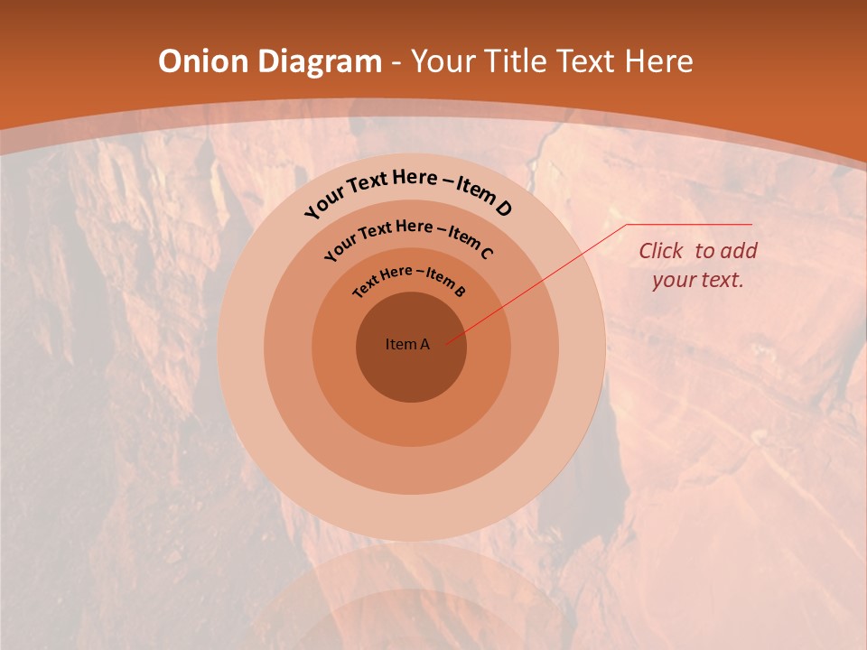 A Rocky Cliff With A Mountain In The Background PowerPoint Template
