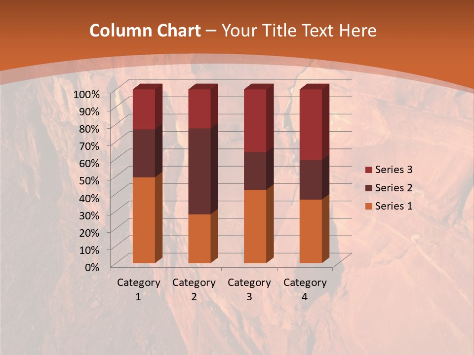 A Rocky Cliff With A Mountain In The Background PowerPoint Template