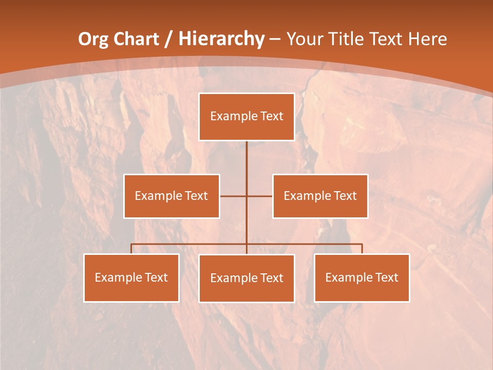 A Rocky Cliff With A Mountain In The Background PowerPoint Template