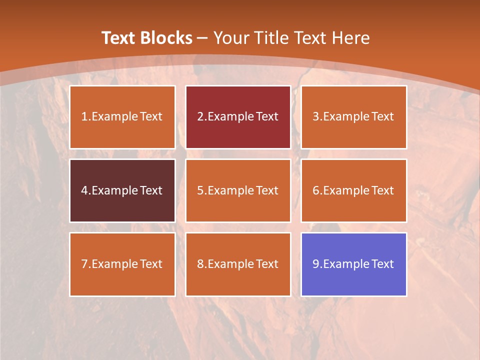 A Rocky Cliff With A Mountain In The Background PowerPoint Template