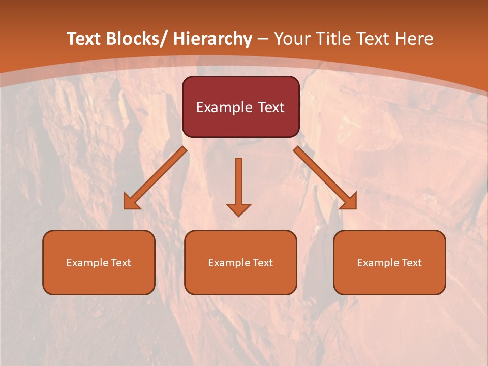 A Rocky Cliff With A Mountain In The Background PowerPoint Template