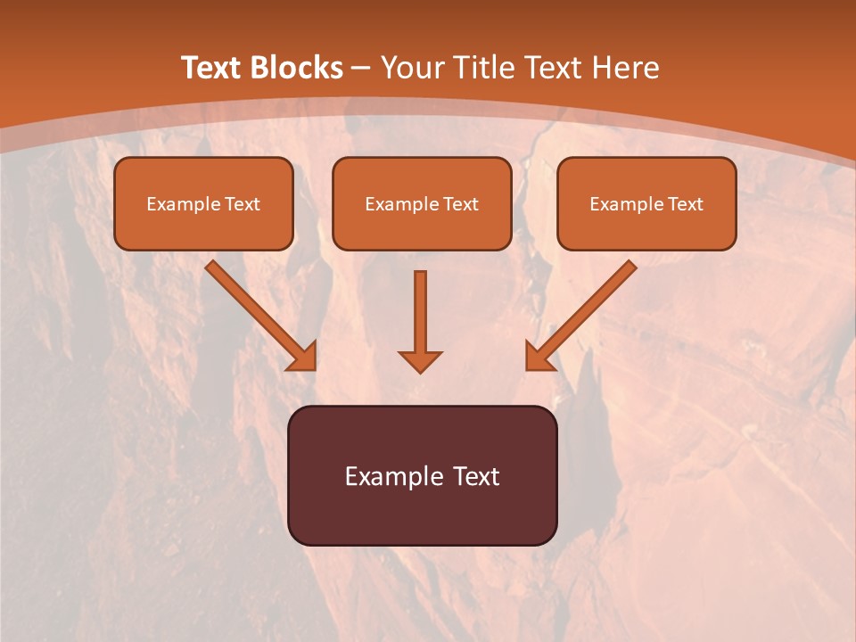 A Rocky Cliff With A Mountain In The Background PowerPoint Template