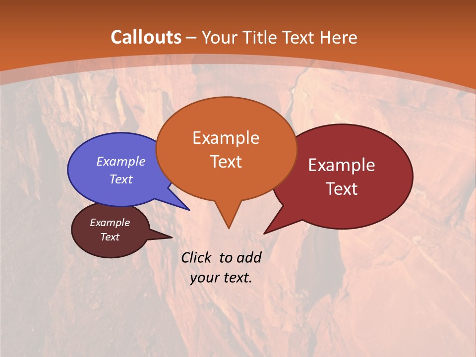 A Rocky Cliff With A Mountain In The Background PowerPoint Template