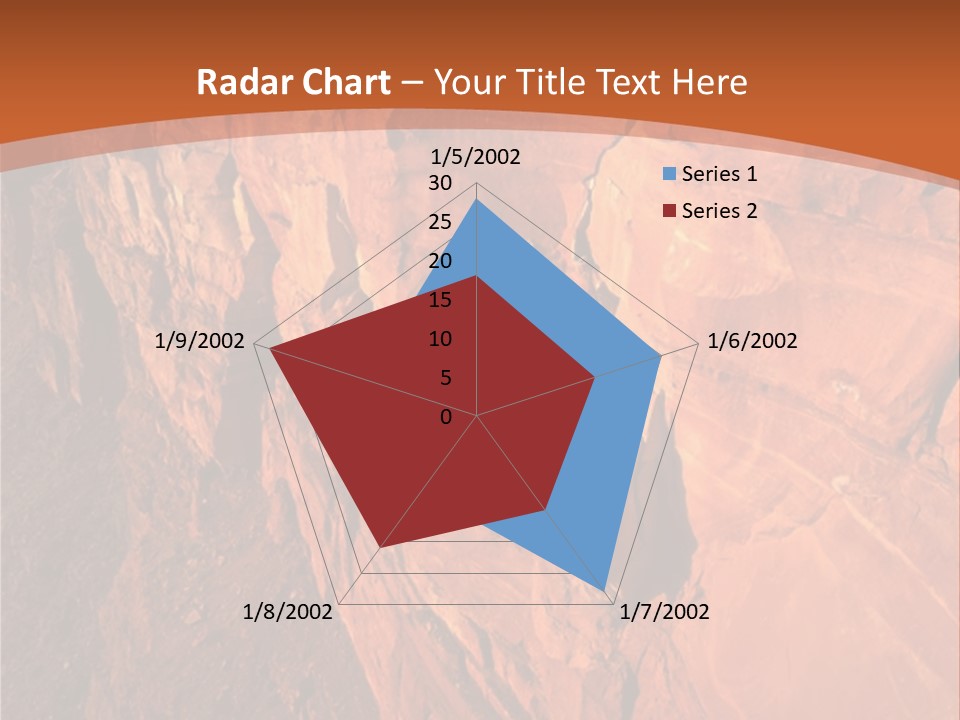 A Rocky Cliff With A Mountain In The Background PowerPoint Template