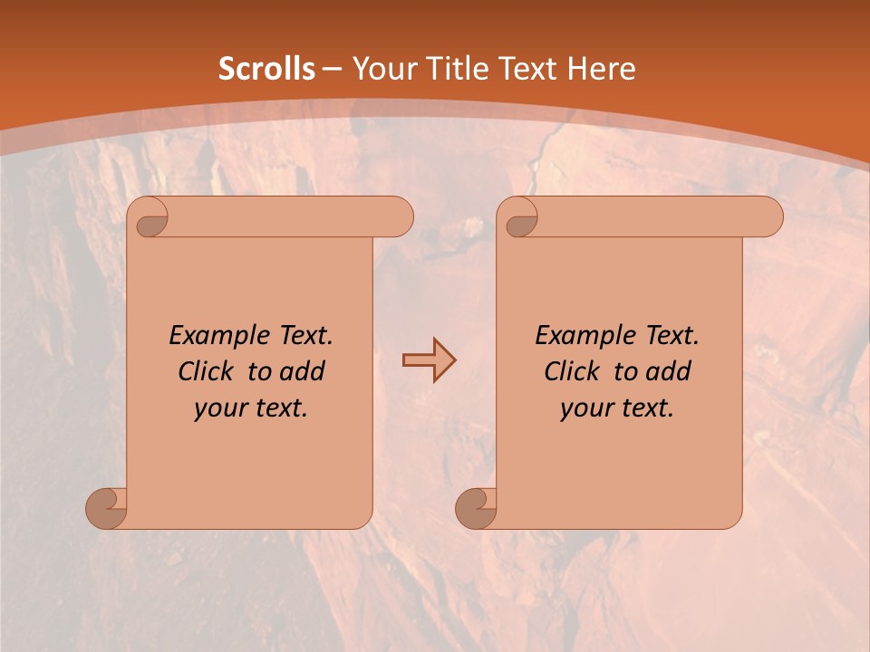 A Rocky Cliff With A Mountain In The Background PowerPoint Template