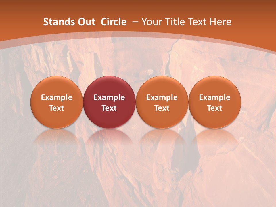 A Rocky Cliff With A Mountain In The Background PowerPoint Template