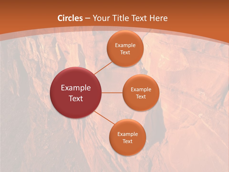A Rocky Cliff With A Mountain In The Background PowerPoint Template