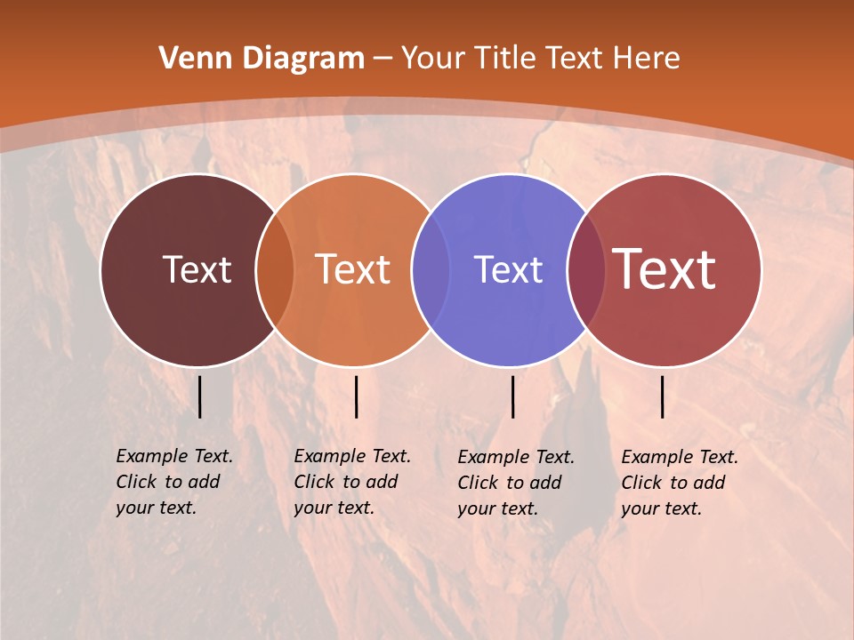 A Rocky Cliff With A Mountain In The Background PowerPoint Template