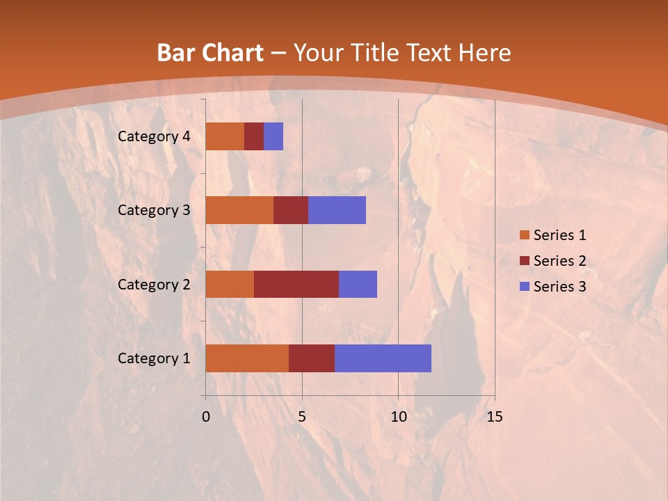 A Rocky Cliff With A Mountain In The Background PowerPoint Template