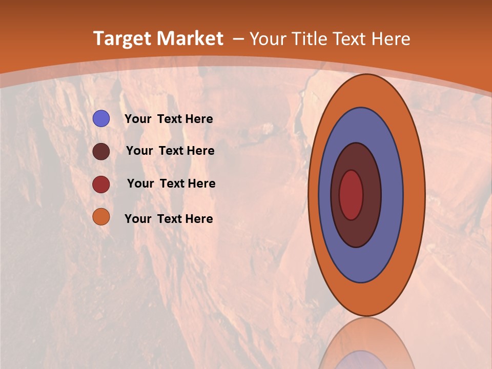 A Rocky Cliff With A Mountain In The Background PowerPoint Template