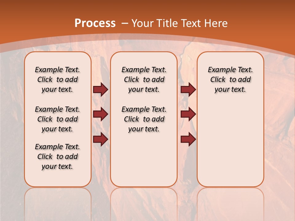 A Rocky Cliff With A Mountain In The Background PowerPoint Template