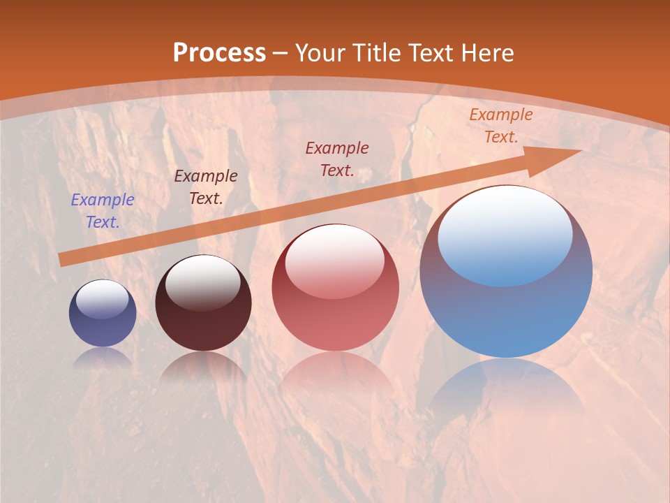 A Rocky Cliff With A Mountain In The Background PowerPoint Template