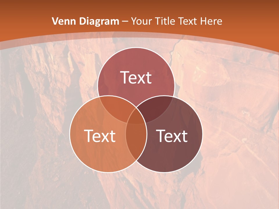 A Rocky Cliff With A Mountain In The Background PowerPoint Template
