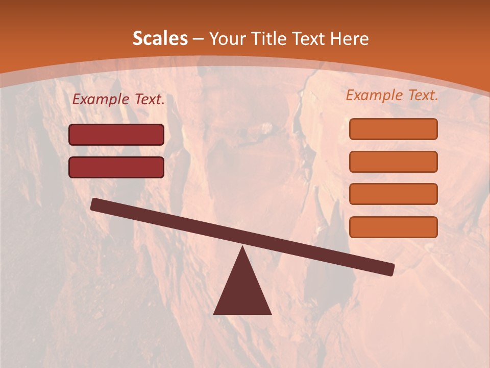A Rocky Cliff With A Mountain In The Background PowerPoint Template