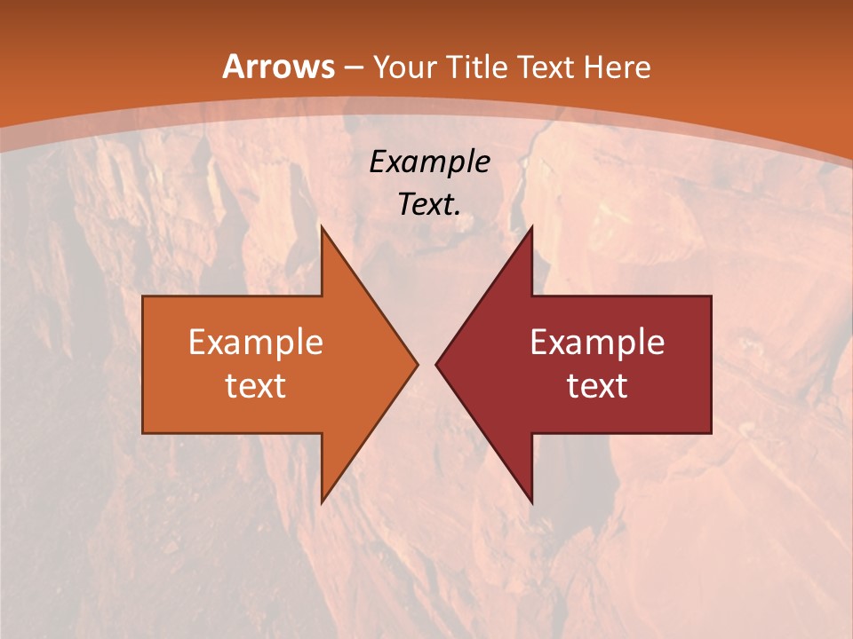 A Rocky Cliff With A Mountain In The Background PowerPoint Template