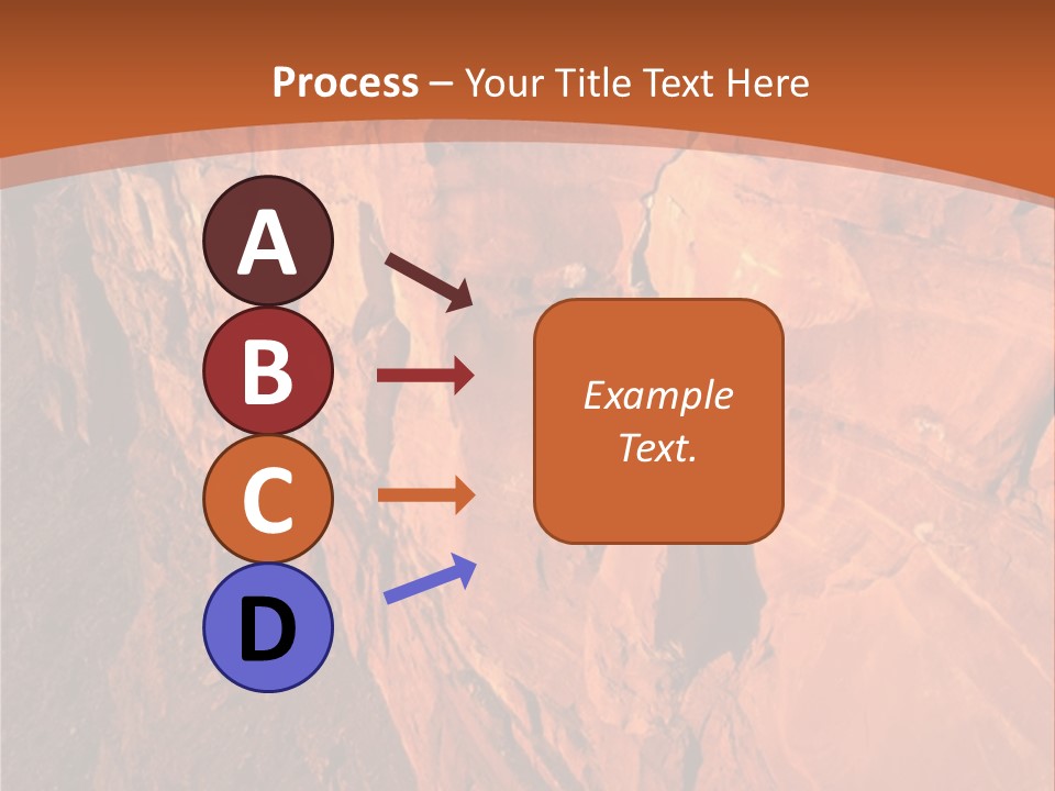 A Rocky Cliff With A Mountain In The Background PowerPoint Template