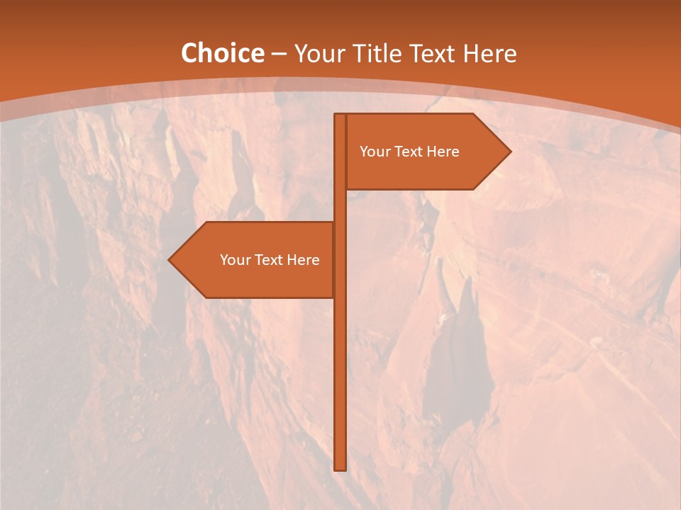 A Rocky Cliff With A Mountain In The Background PowerPoint Template
