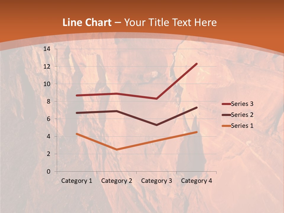 A Rocky Cliff With A Mountain In The Background PowerPoint Template