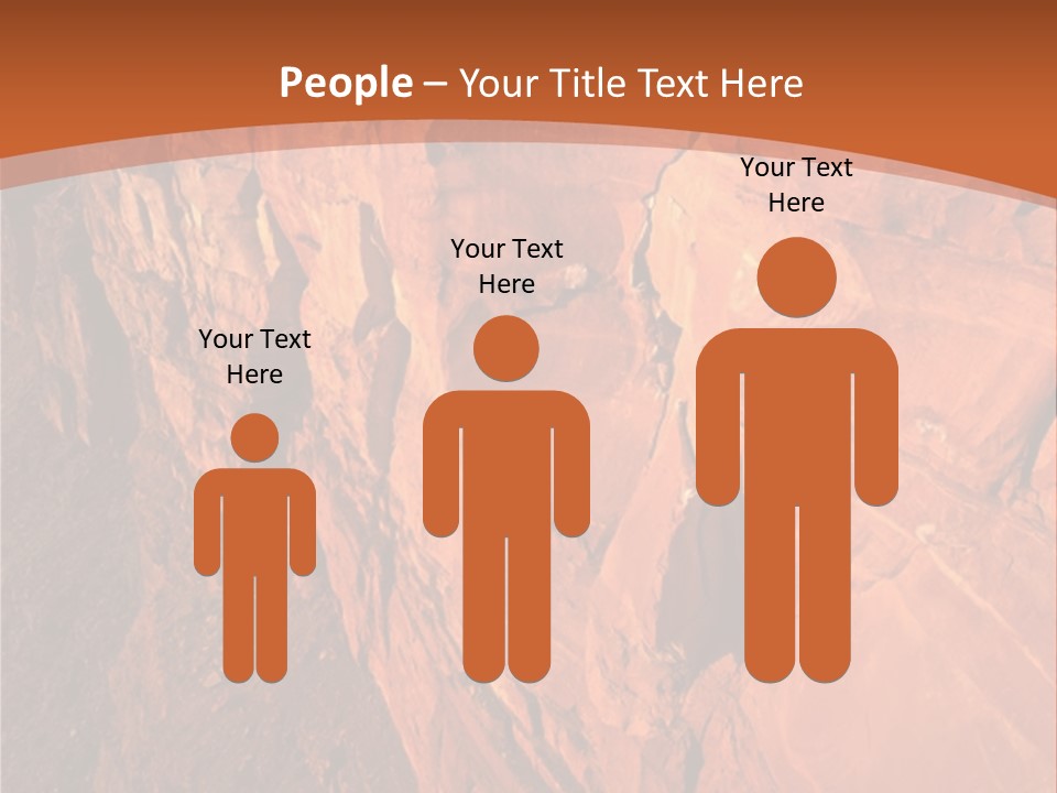 A Rocky Cliff With A Mountain In The Background PowerPoint Template