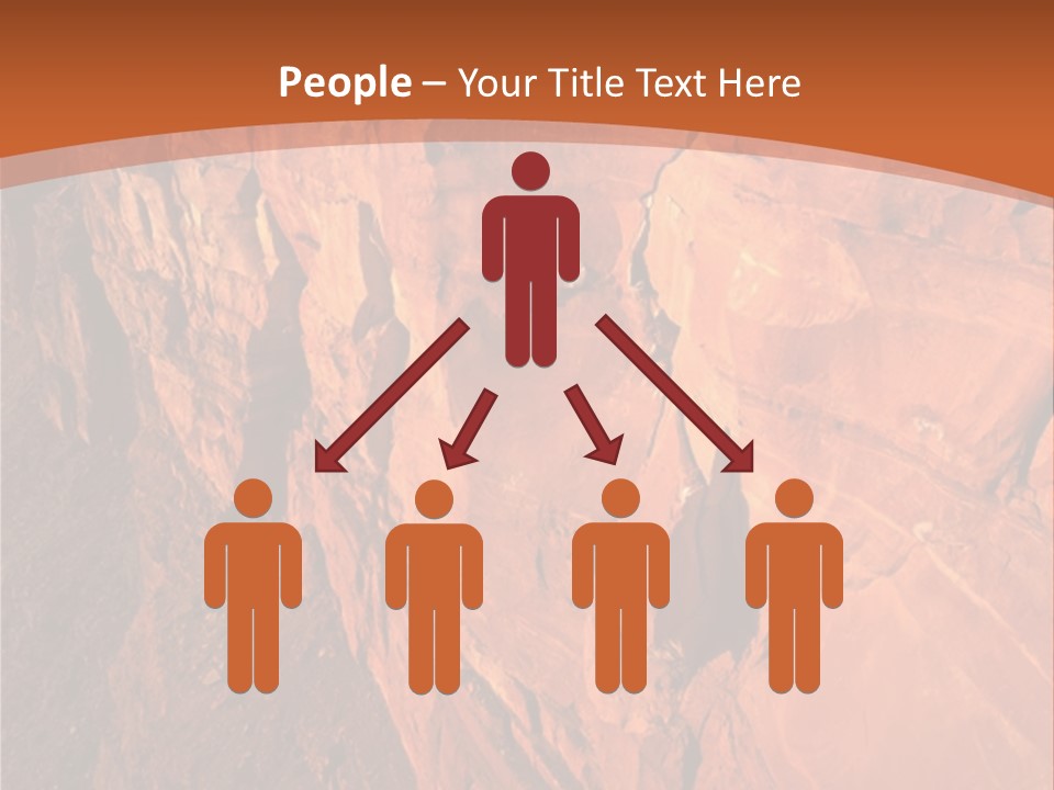 A Rocky Cliff With A Mountain In The Background PowerPoint Template