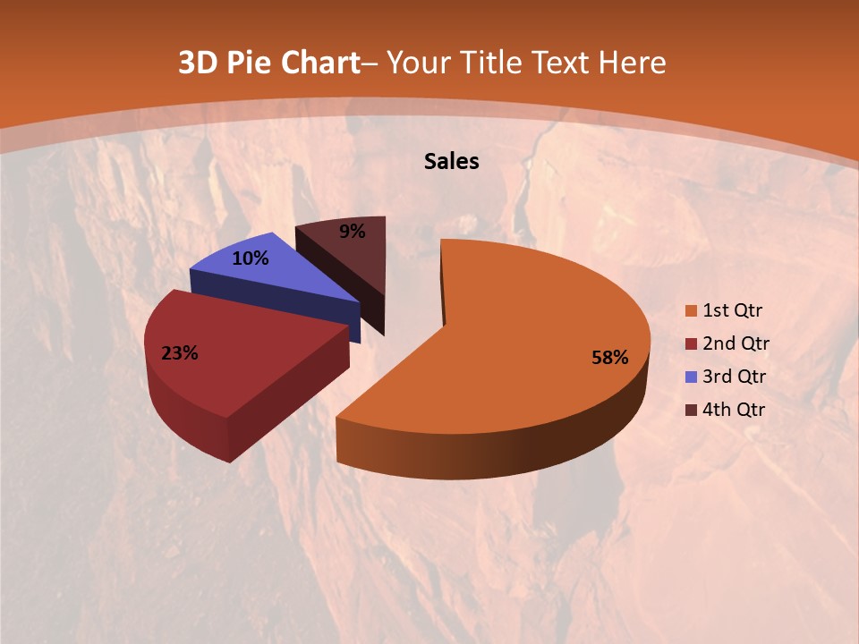 A Rocky Cliff With A Mountain In The Background PowerPoint Template