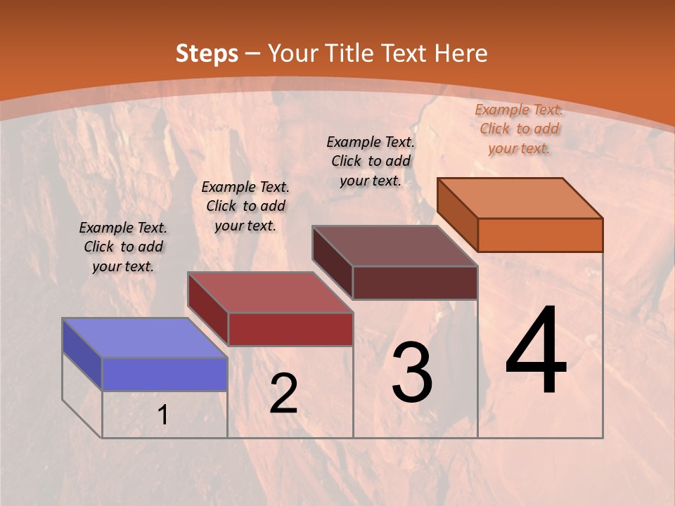 A Rocky Cliff With A Mountain In The Background PowerPoint Template