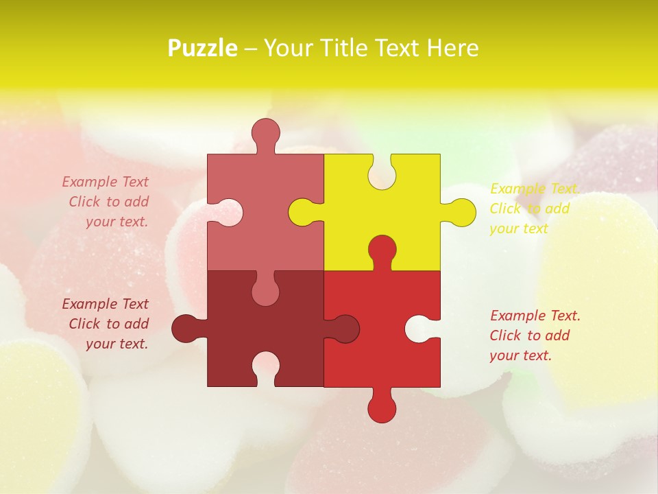 A Pile Of Candy Hearts Sitting On Top Of A Table PowerPoint Template