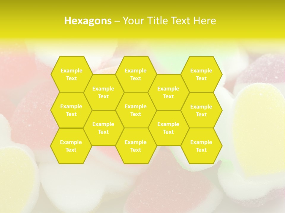 A Pile Of Candy Hearts Sitting On Top Of A Table PowerPoint Template