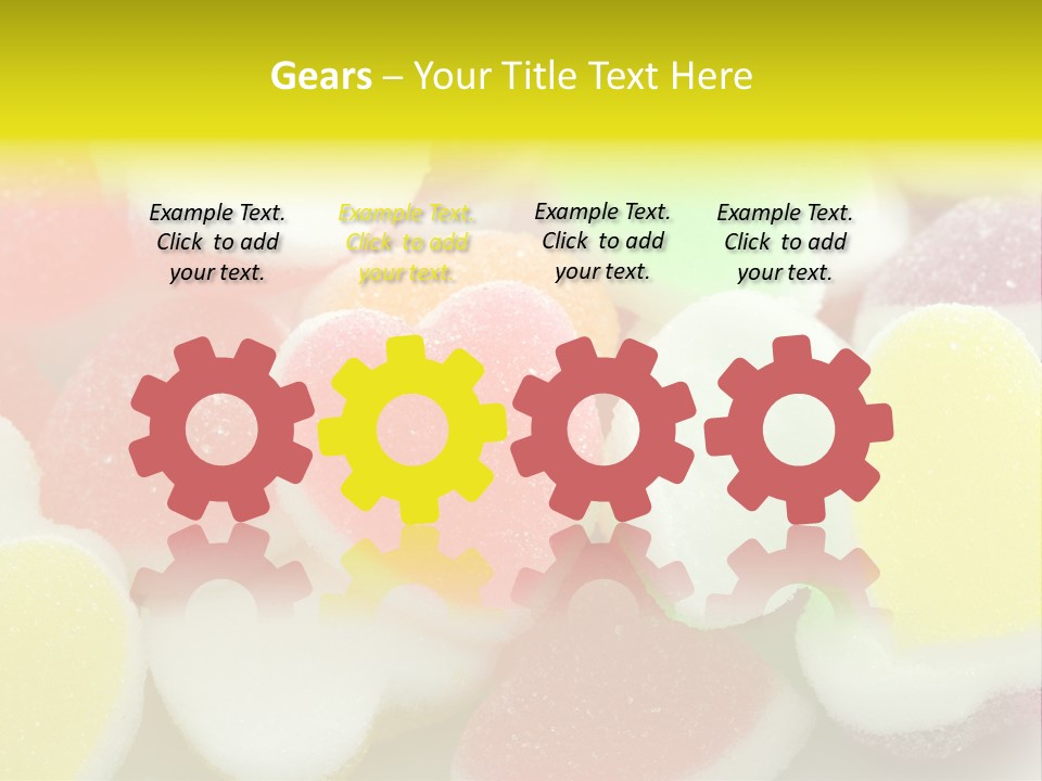 A Pile Of Candy Hearts Sitting On Top Of A Table PowerPoint Template