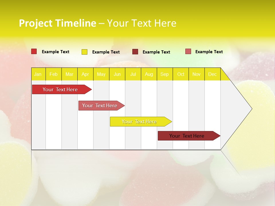 A Pile Of Candy Hearts Sitting On Top Of A Table PowerPoint Template