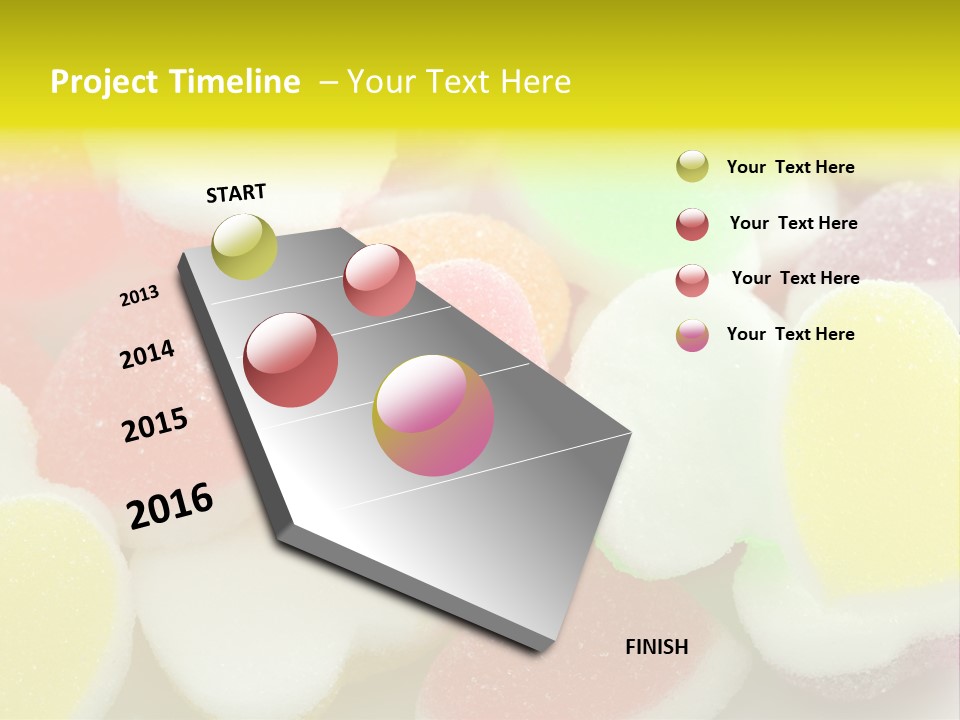 A Pile Of Candy Hearts Sitting On Top Of A Table PowerPoint Template