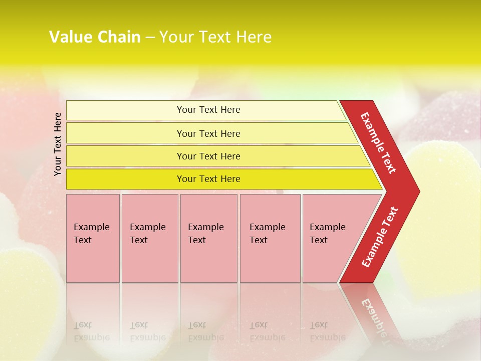 A Pile Of Candy Hearts Sitting On Top Of A Table PowerPoint Template