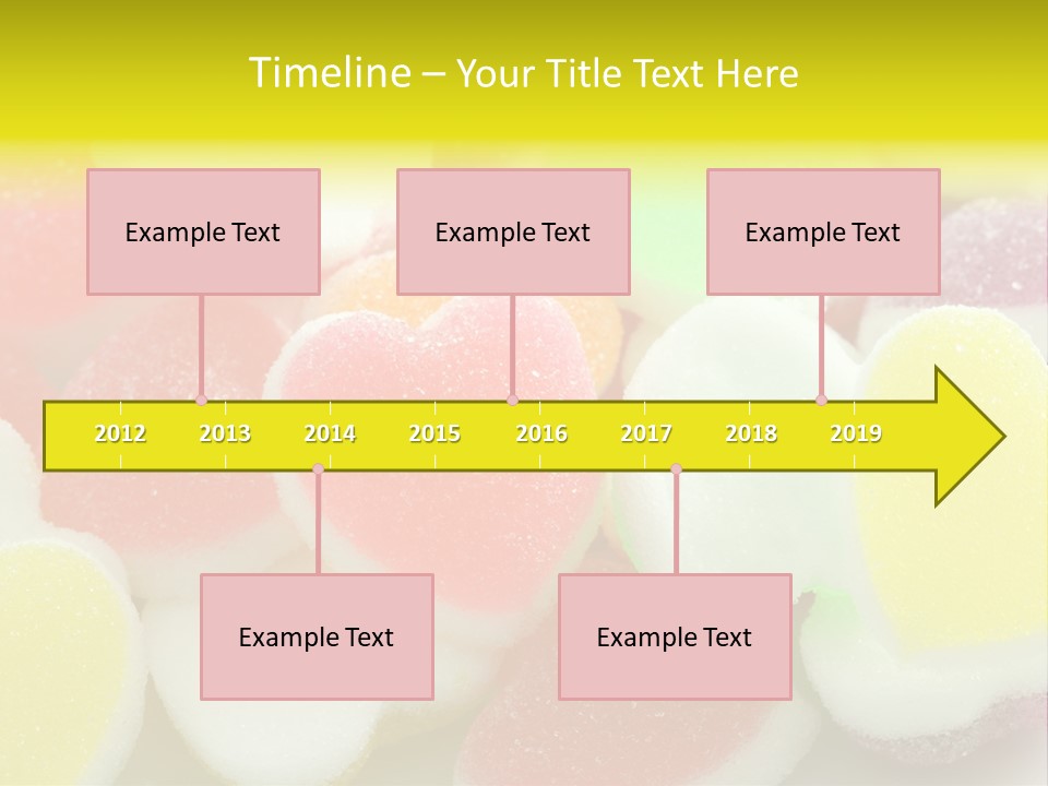 A Pile Of Candy Hearts Sitting On Top Of A Table PowerPoint Template