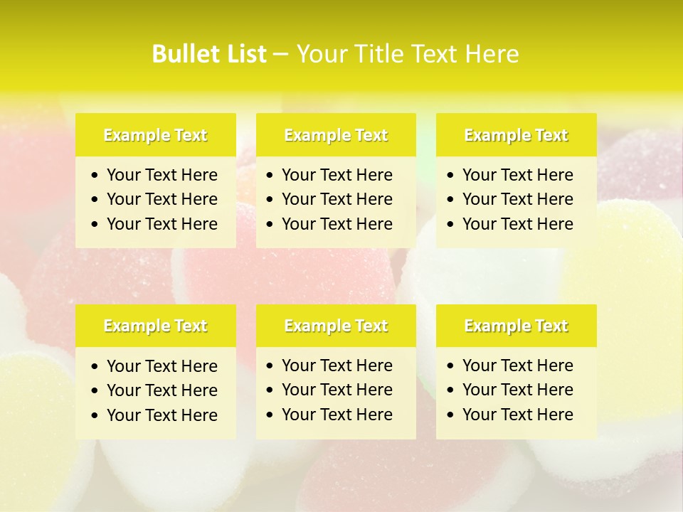 A Pile Of Candy Hearts Sitting On Top Of A Table PowerPoint Template