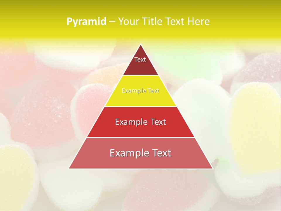 A Pile Of Candy Hearts Sitting On Top Of A Table PowerPoint Template