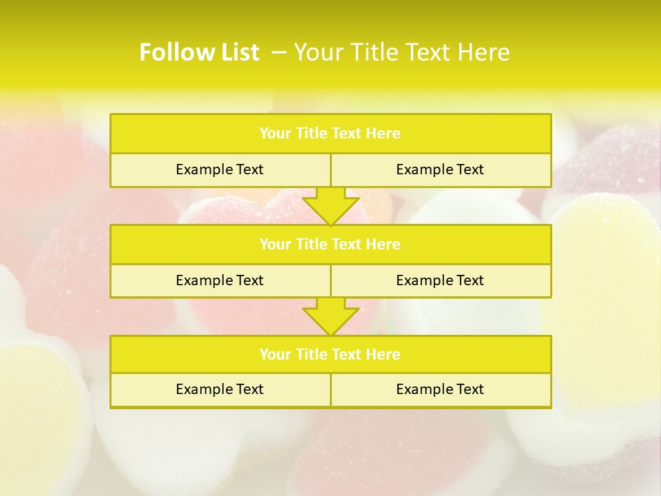 A Pile Of Candy Hearts Sitting On Top Of A Table PowerPoint Template