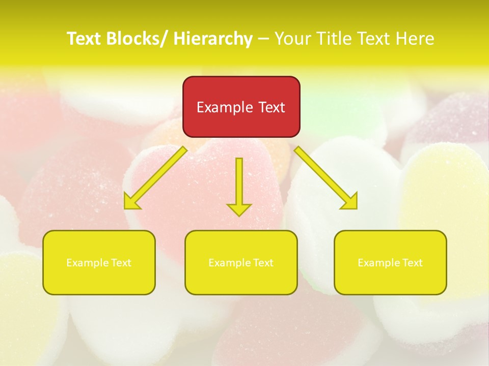 A Pile Of Candy Hearts Sitting On Top Of A Table PowerPoint Template