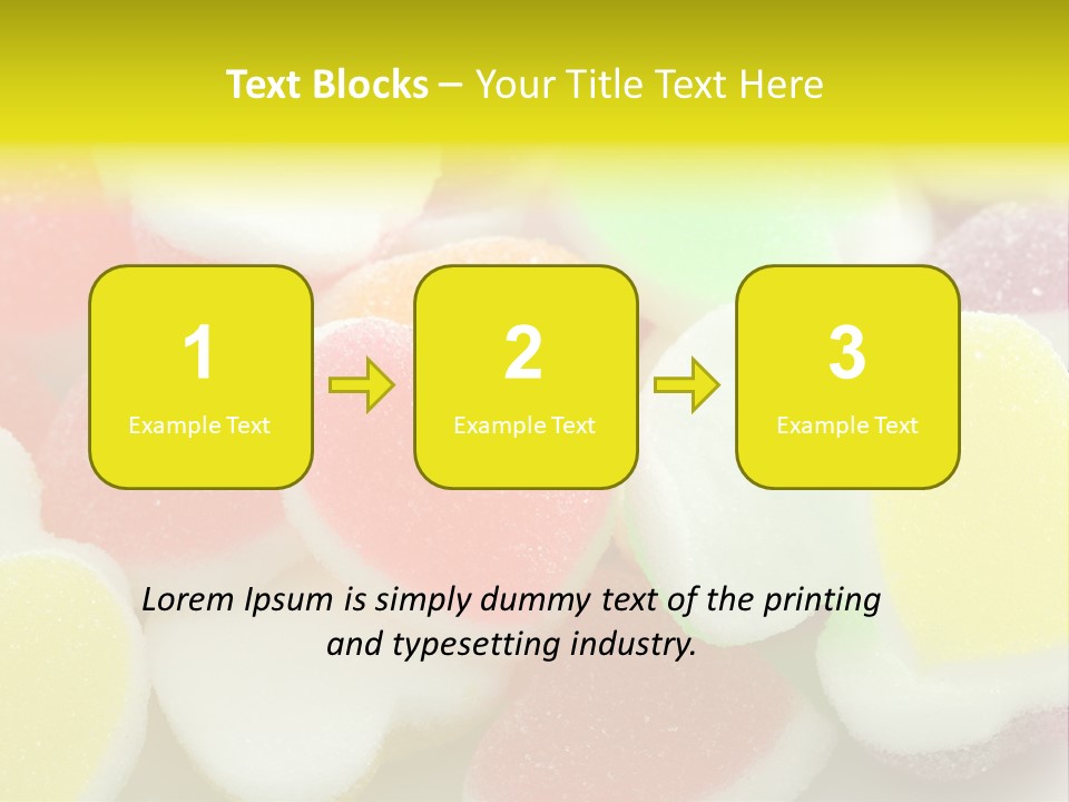 A Pile Of Candy Hearts Sitting On Top Of A Table PowerPoint Template